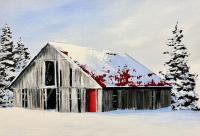 Art In A Box Barn by Janet Liesemer by "Art In A Box" Art Lessons